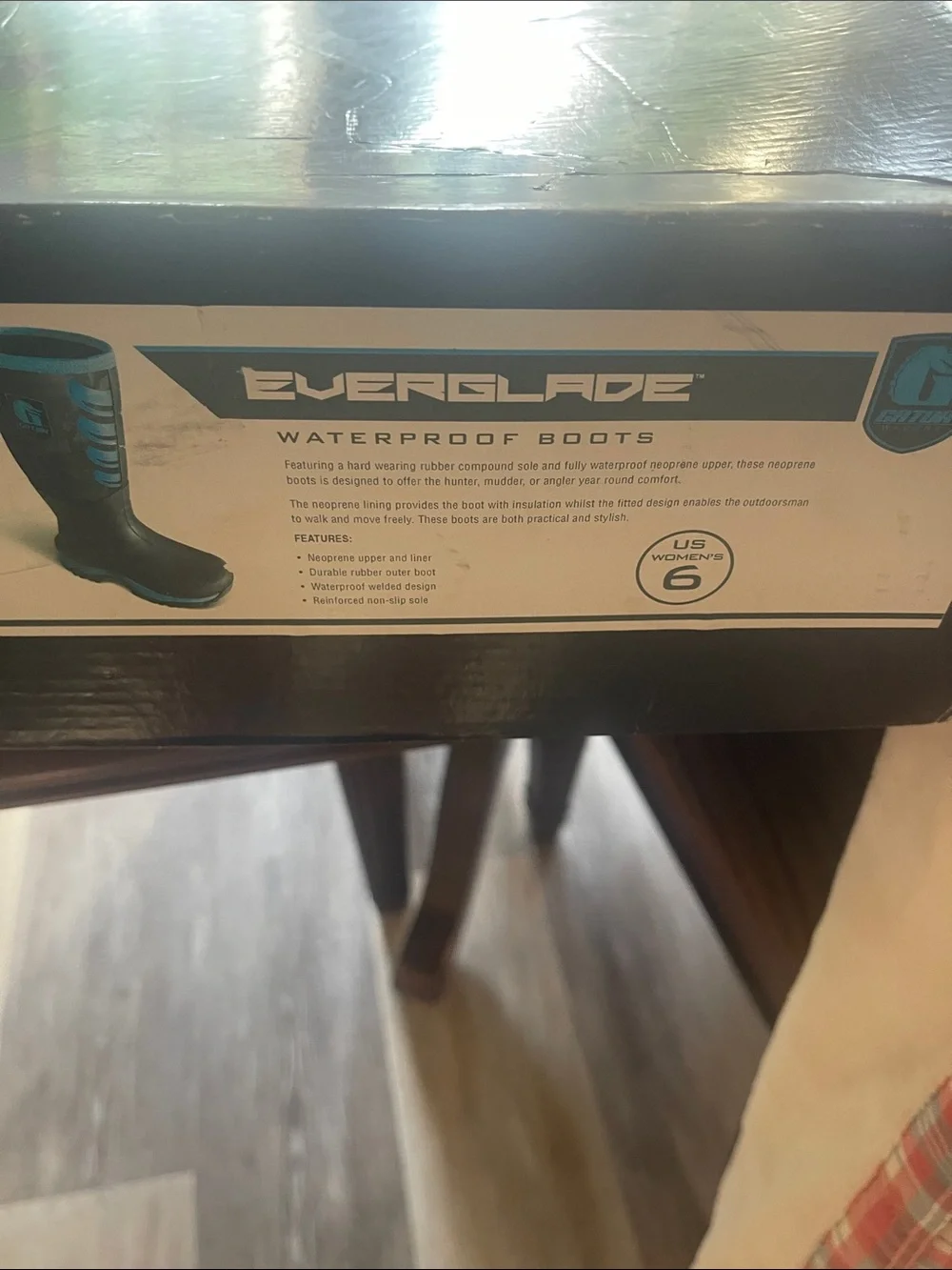 Women’s Black & Mint Outdoor Rain Boots